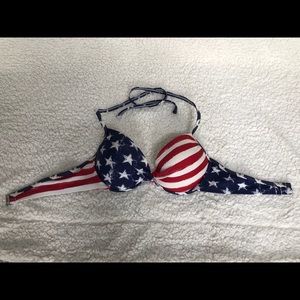 Xhilaration American Flag Push-Up Bikini Top